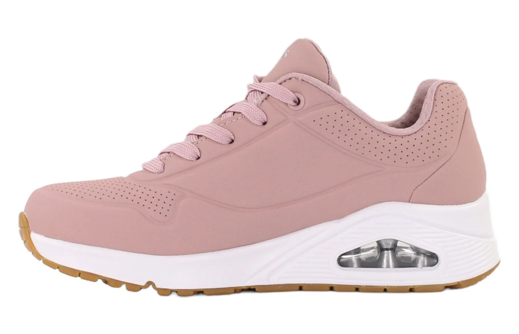 Рожеві жіночі туфлі на танкетці Skechers UNO