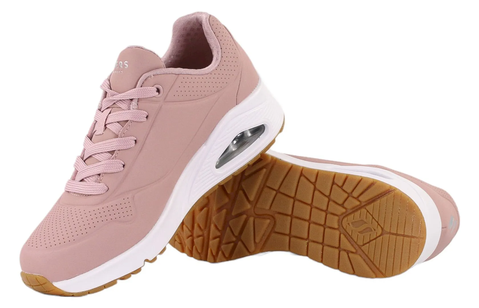 Рожеві жіночі літні кросівки Skechers UNO