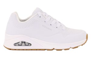 Białe sneakersy damskie Skechers UNO 73690-WHT