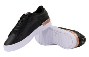 Czarne buty skórzane  damskie Puma Jada  na jesień