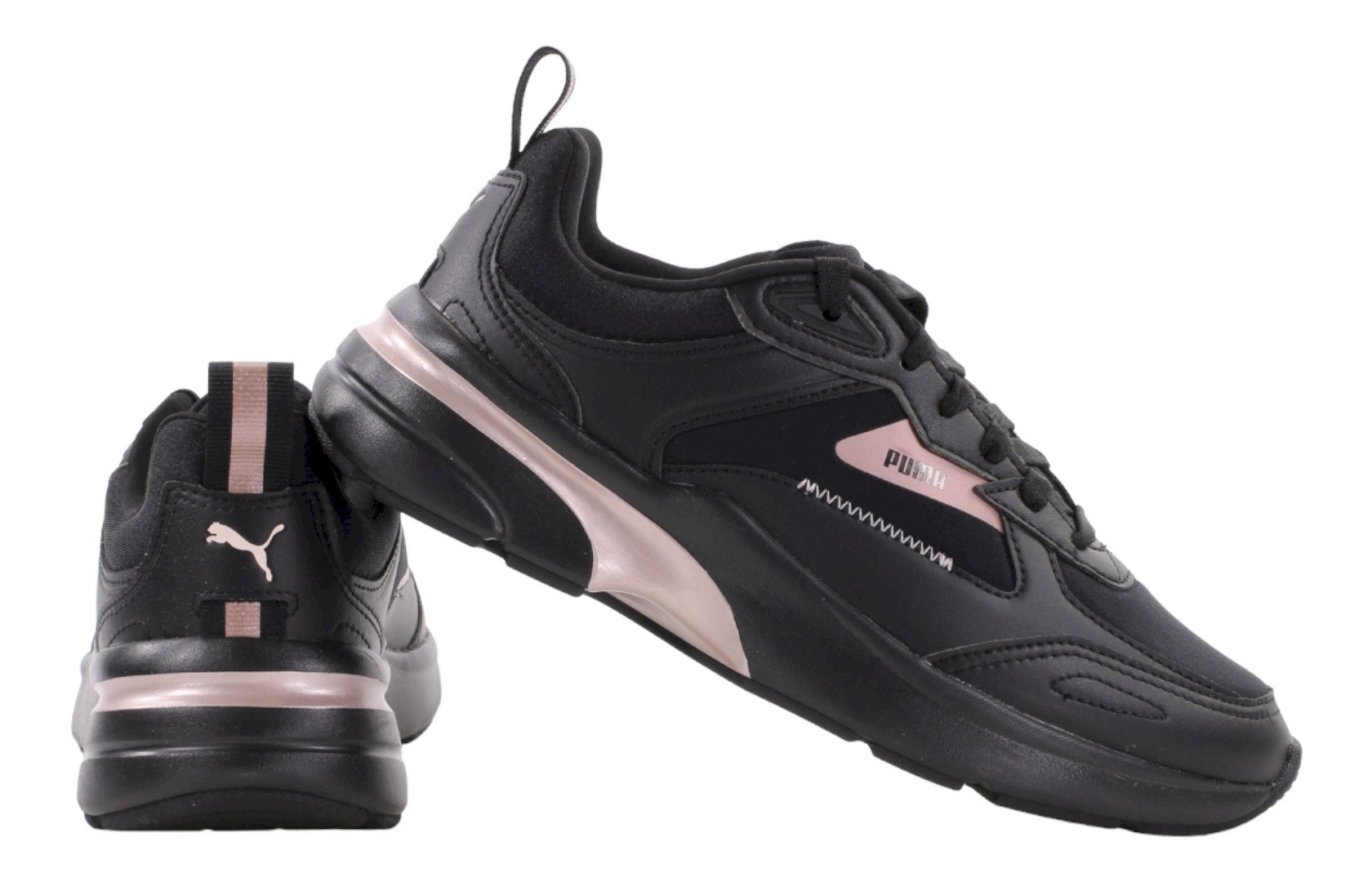 Czarne sneakersy damskie Puma FS Runner Metallic Wns