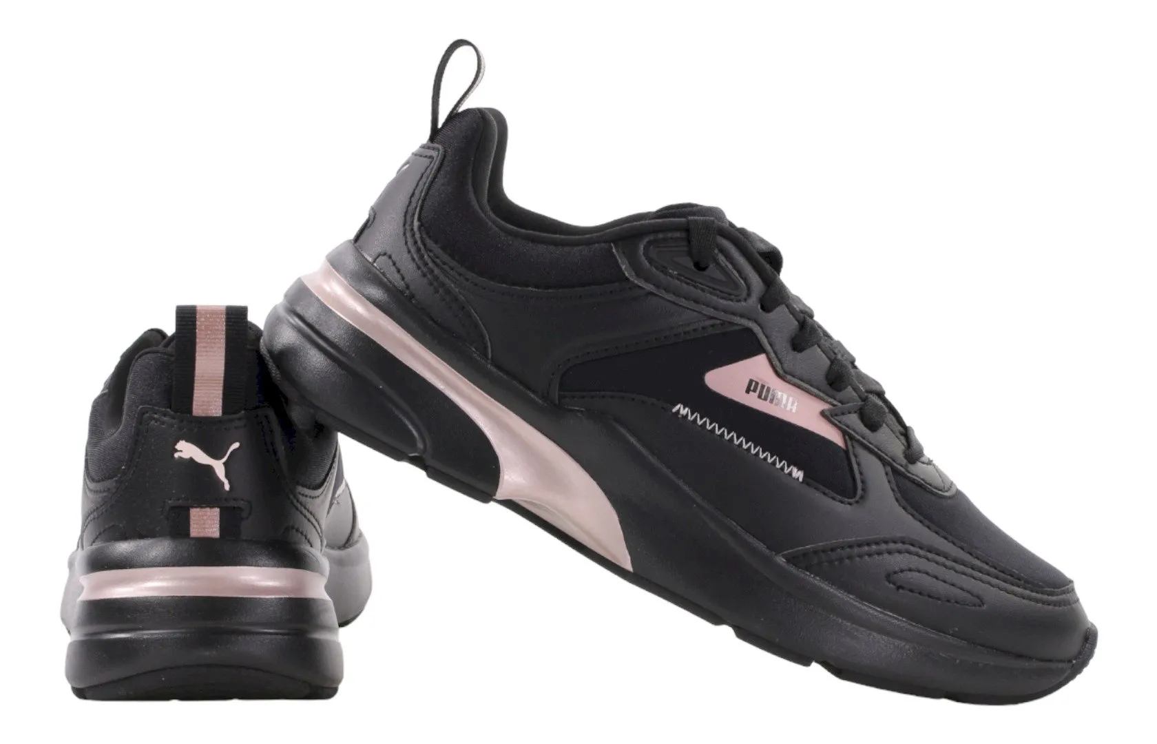 Черные женские кроссовки Puma FS Runner Metallic Wns