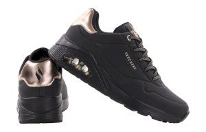 Chaussures de marque pour femme Skechers UNO 177094-BBK à semelle compensée