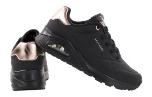 Skechers UNO 177094-BBK merkdameschoenen met plateauzool