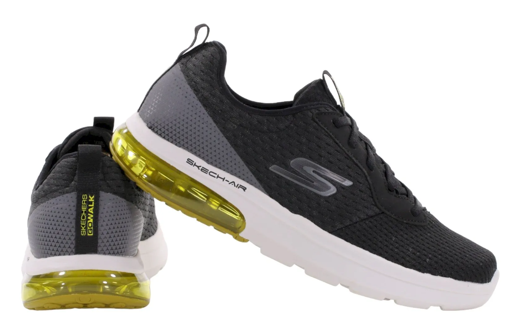 Černé pánské sportovní boty Skechers GO WALK AIR 2.0 s vzduchovým polštářkem