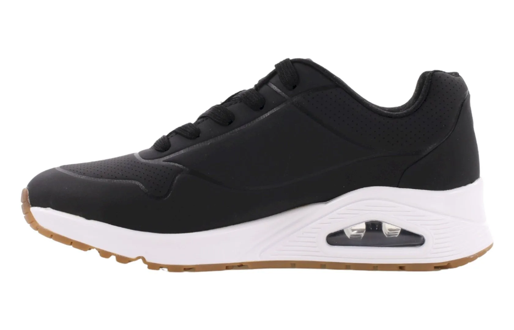 حذاء رياضي أسود للنساء من ماركة Skechers طراز UNO STAND ON AIR