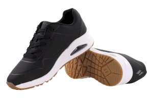 Modne sneakersy damskie Skechers UNO STAND ON AIR na białej podeszwie z poduszką powietrzną