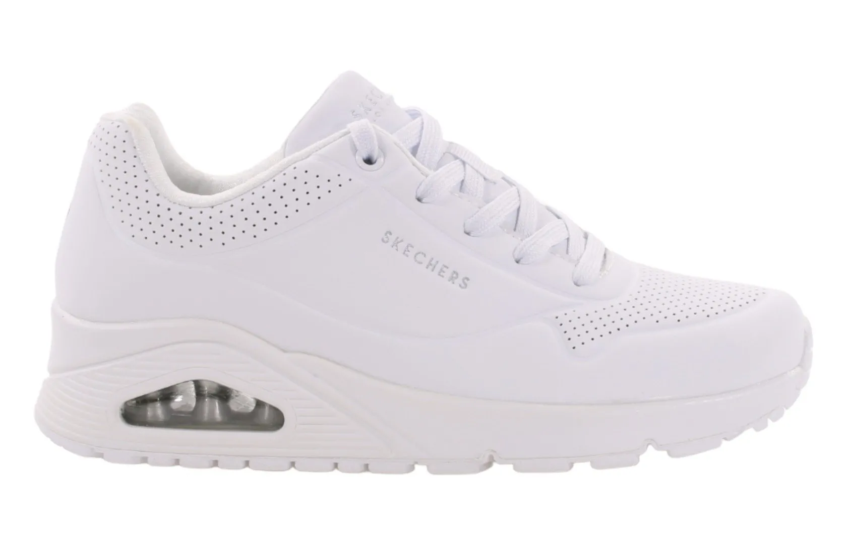 Білі жіночі кросівки Skechers UNO 73690-W