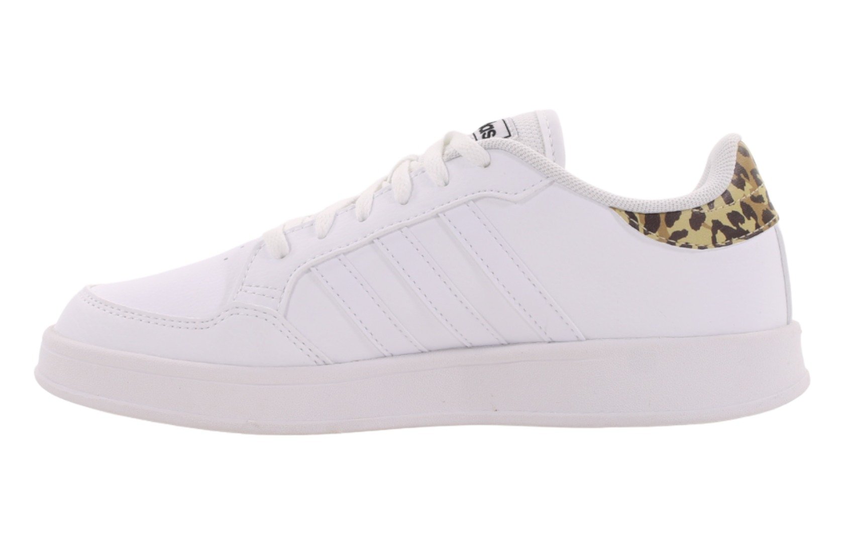 Białe sneakersy damskie w panterke Adidas BREAKNET