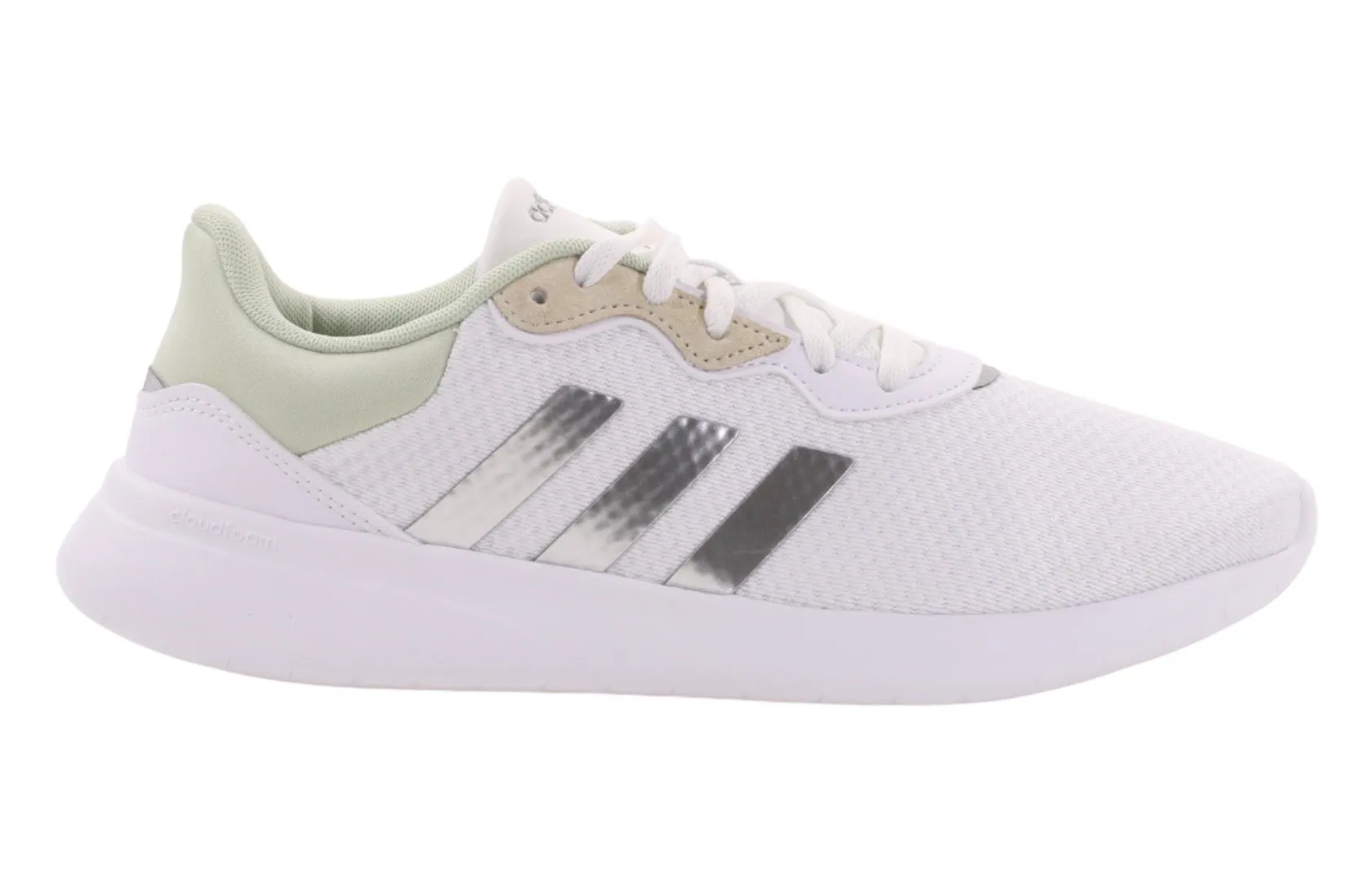 Pantofi albi pentru femei Adidas QT RACER 3.0