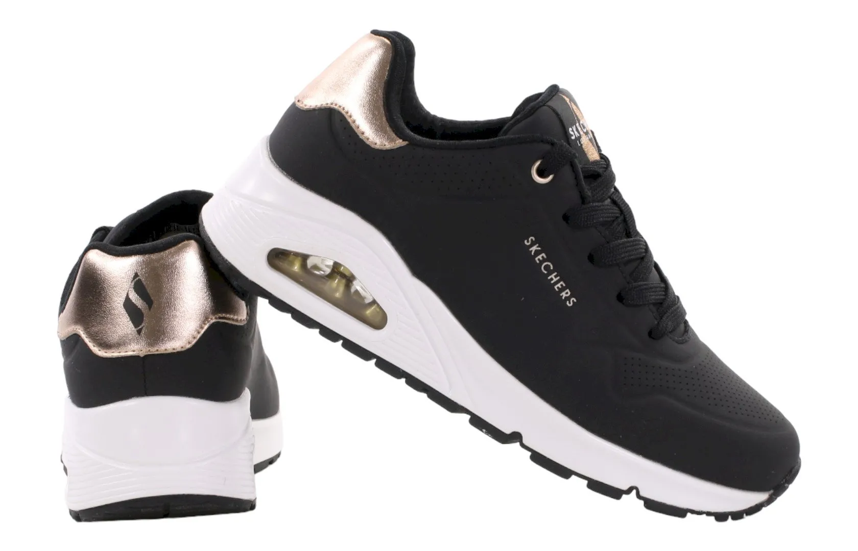 Черни обувки Skechers UNO 177094-BLK с амортизираща подметка