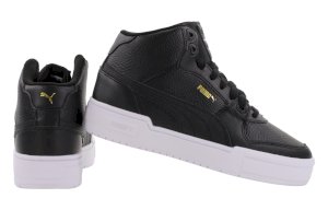 Wysokie sneakersy skórzane damskie czarne Puma CA Pro Mid