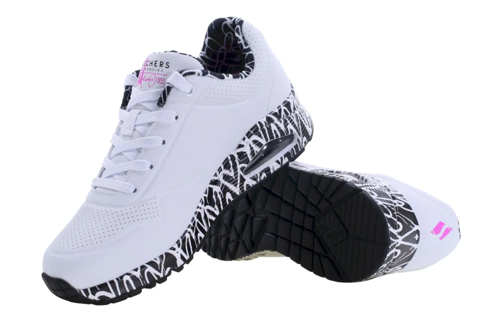 Módní dámské tenisky Skechers UNO na klínovém podpatku