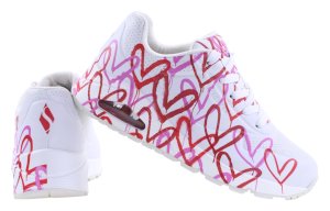 Scarpe da donna Skechers con motivo a cuori
