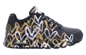 Buty damskie Skechers UNO-METALLIC LOVE 155523-BKGD