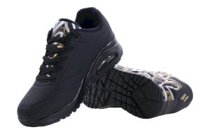 Buty damskie Skechers czarne na koturnie