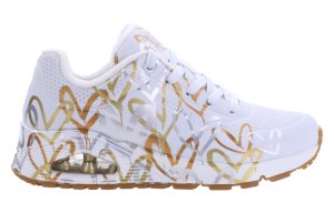 Buty damskie Skechers UNO-METALLIC LOVE 155523-WTGD