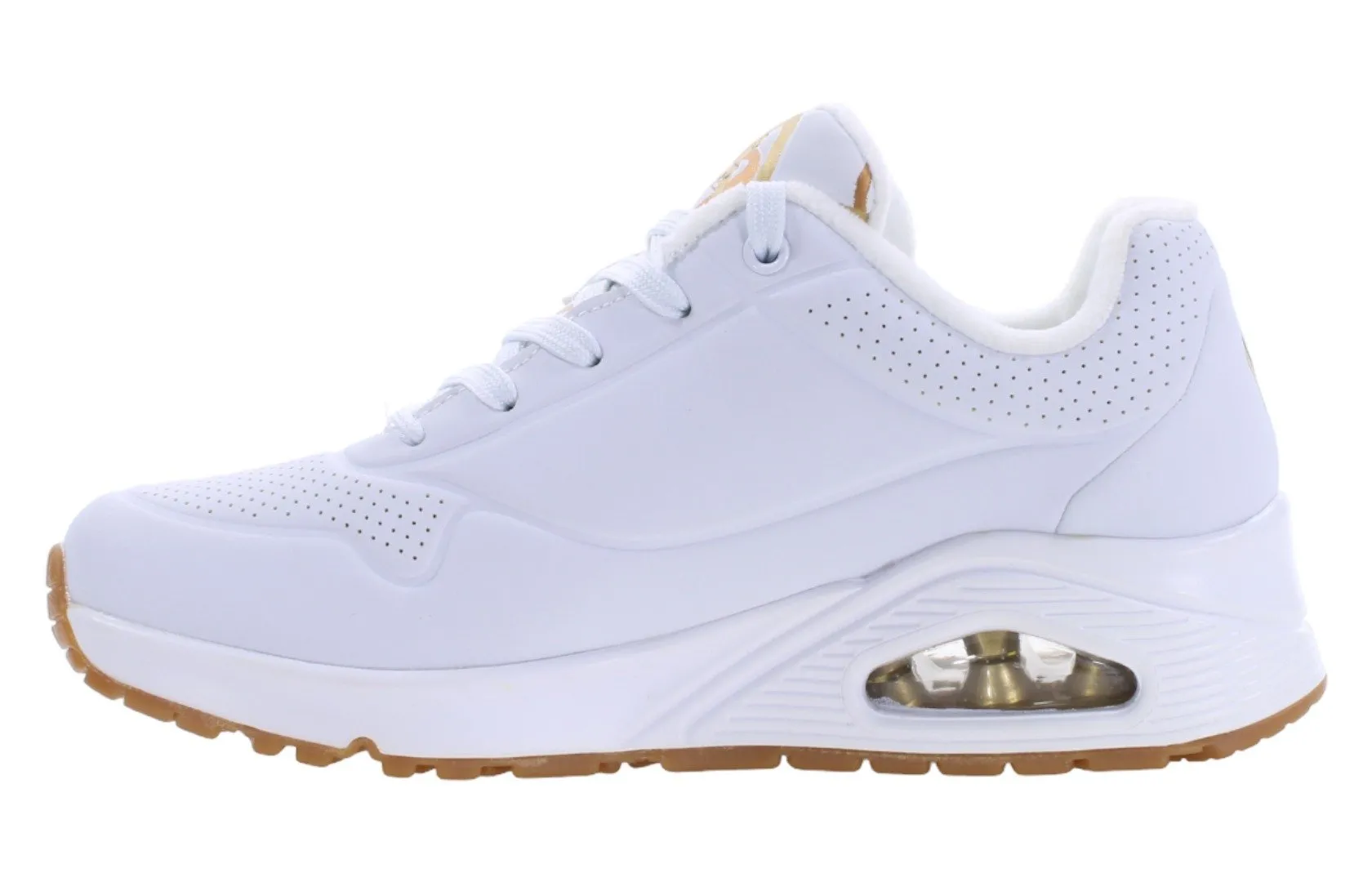 Дамски обувки Skechers с платформа UNO-METALLIC LOVE 155523-WTGD
