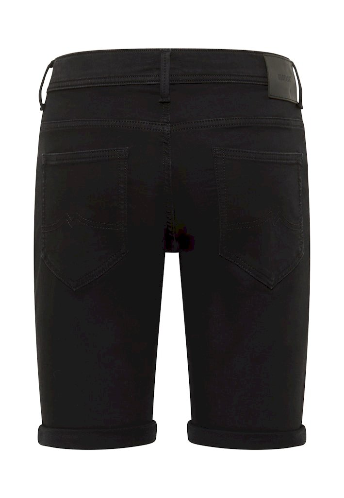 Ανδρικό κοντό τζιν σορτς μαύρο Mustang slim fit
