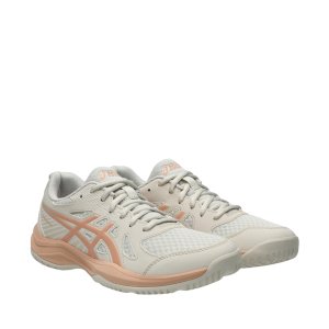 Asics Upcourt 6 beige merkvolleybalschoenen