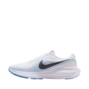 Ελαφριά ανδρικά αθλητικά παπούτσια Nike Revolution 8, λευκά και μπλε