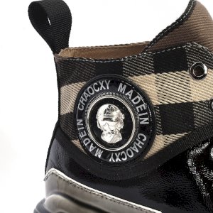 Zwart leren herensneakers CC2883_CZ Domeno
