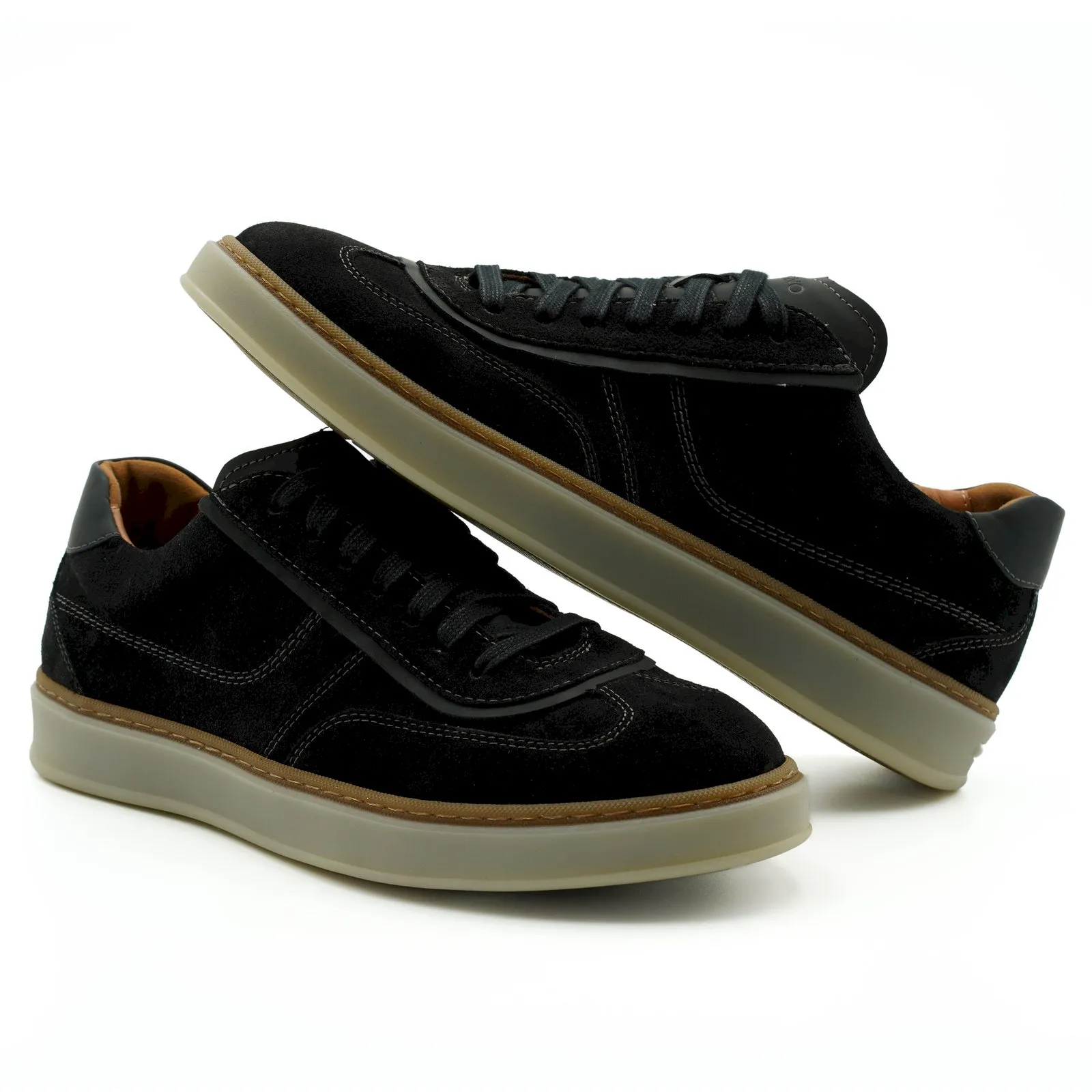 Czarne buty zamszowe męskie C0102N1669_CZ