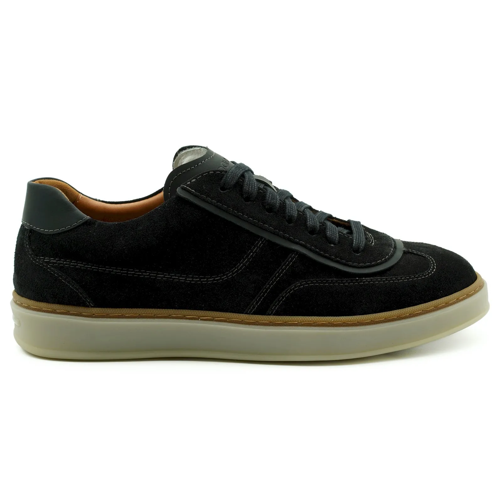 Czarne buty zamszowe męskie C0102N1669_CZ
