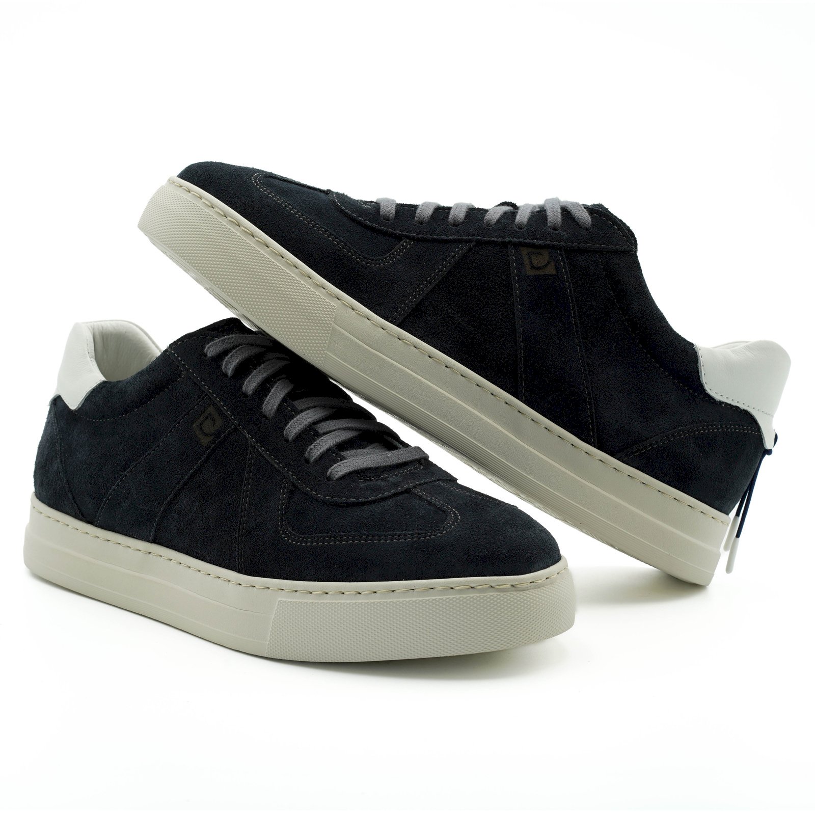 Chaussures en daim bleu marine pour homme C0110RN1246_GR