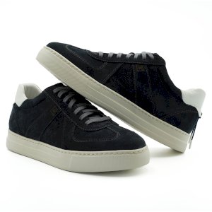 Chaussures en daim bleu marine pour homme C0110RN1246_GR