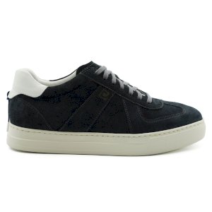 Chaussures en daim bleu marine pour homme C0110RN1246_GR