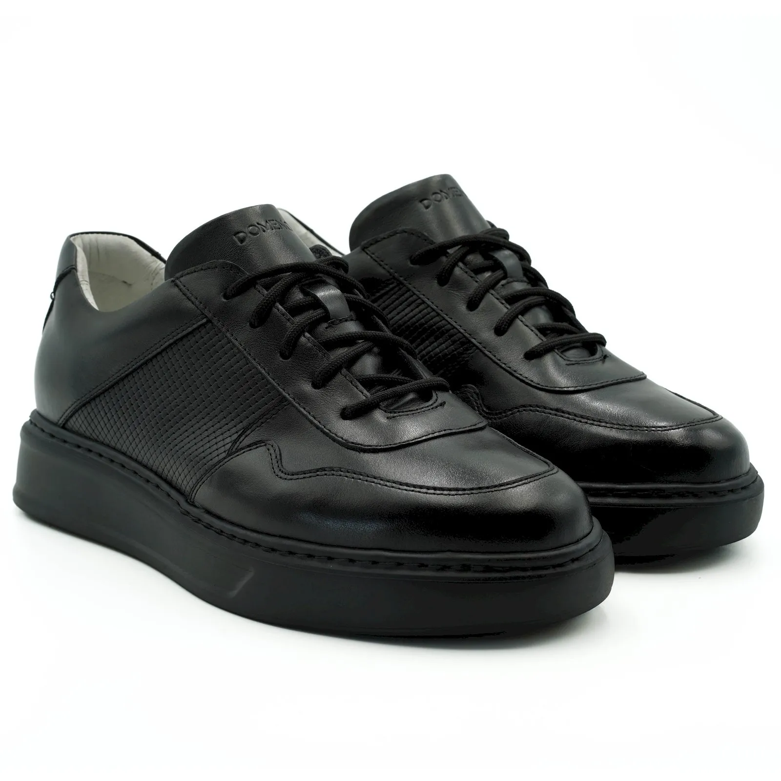 Scarpe da uomo in pelle nera 6151N1555