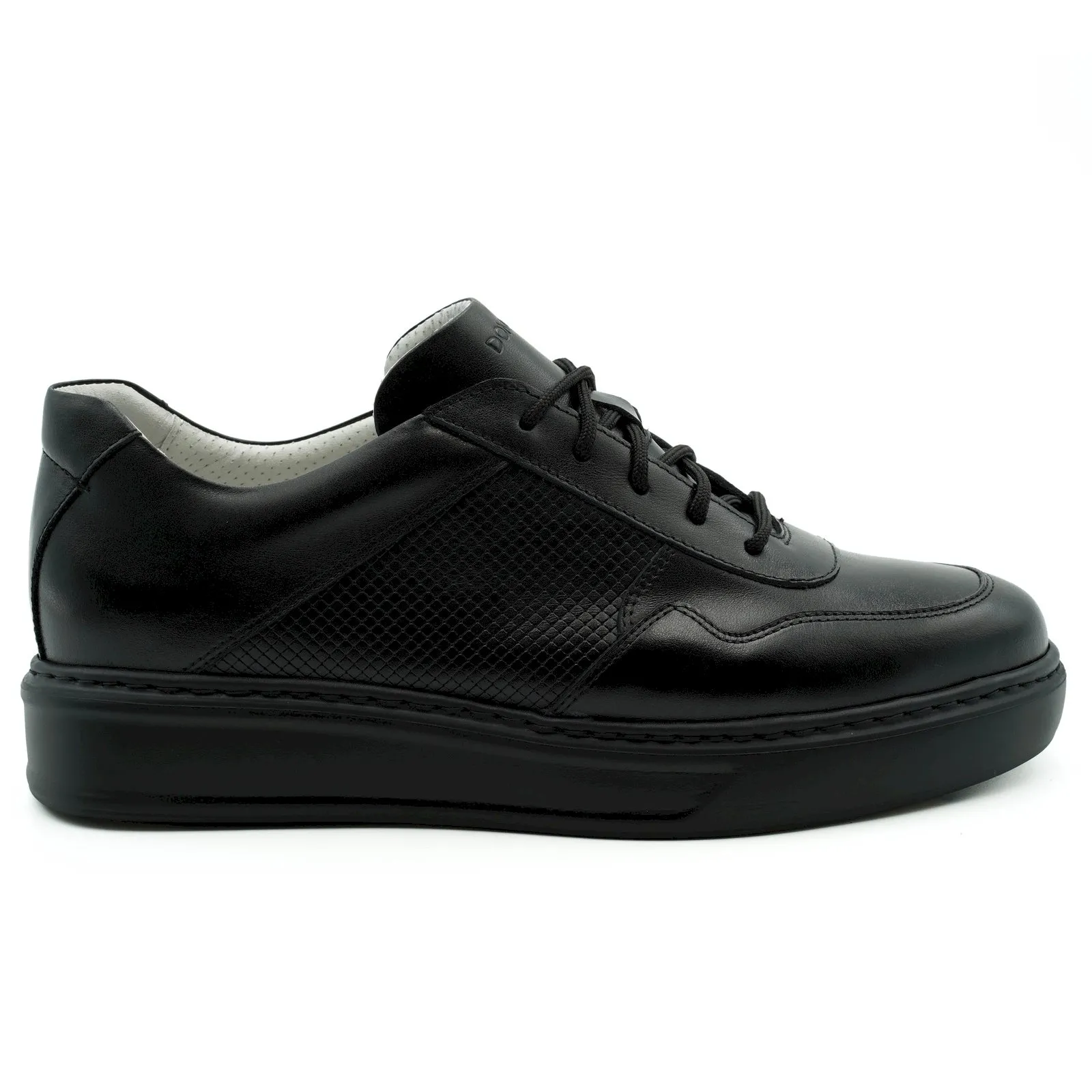 Scarpe da uomo in pelle nera 6151N1555