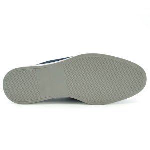 Mocassins en cuir bleus pour homme C0114RN1233_BLEU