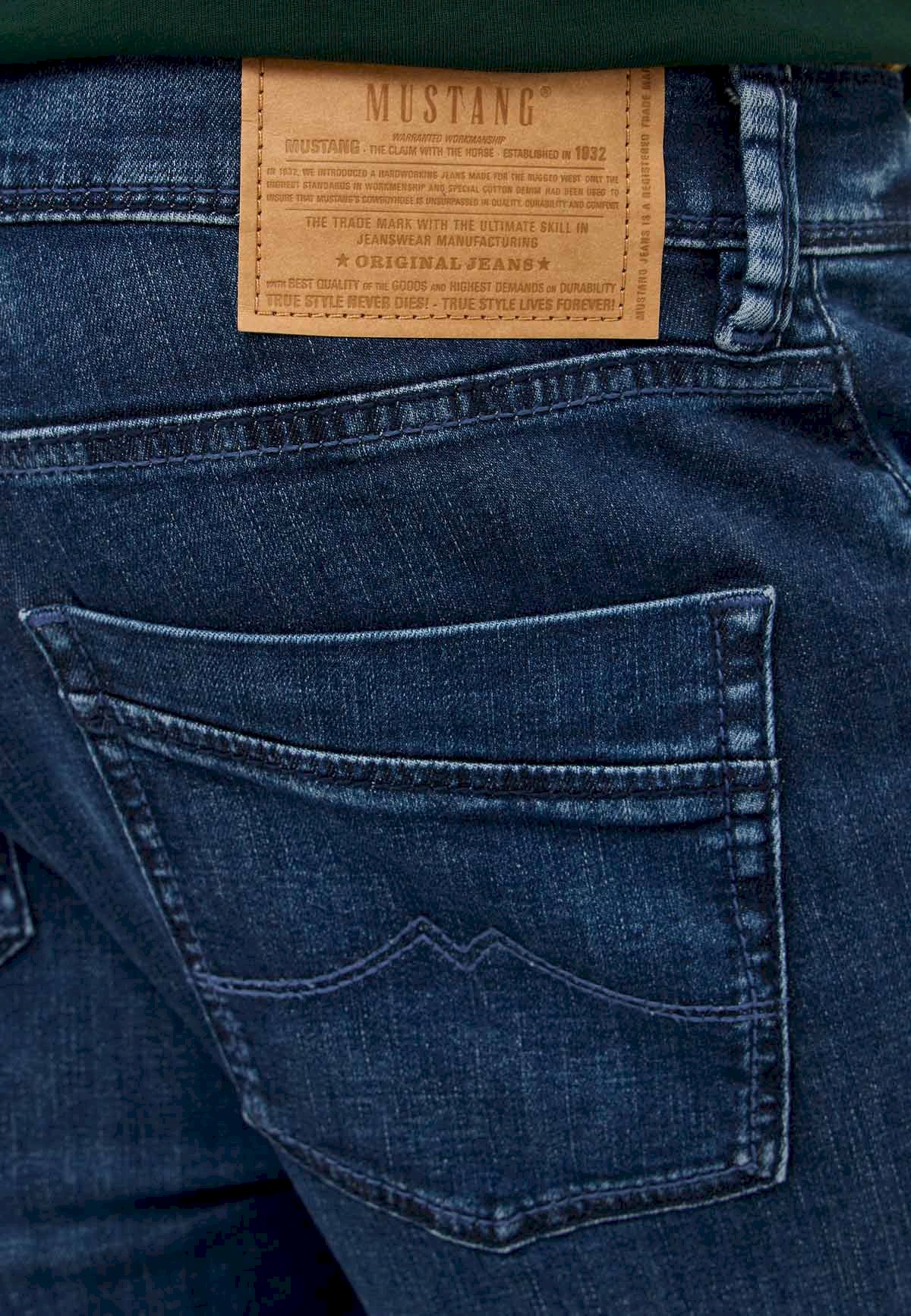 Mėlyni „Mustang“ „Slim Fit“ stiliaus „Vegas“ džinsai