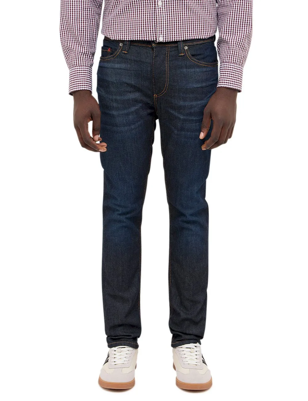 Granatowe jeansy męskie Mustang Vegas Slim 1018239-5000-943