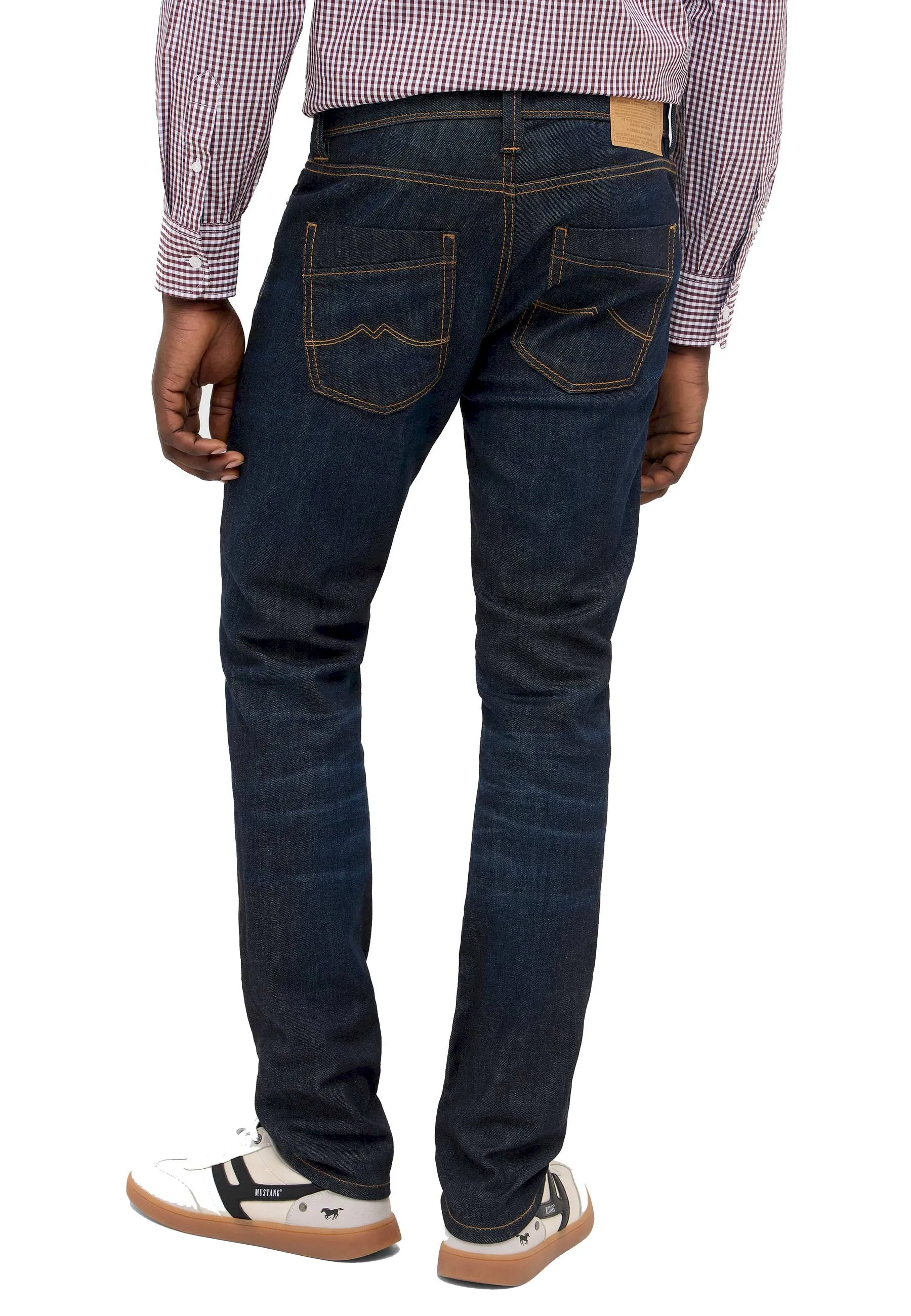 Granatowe jeansy męskie Mustang Vegas Slim 1018239-5000-943
