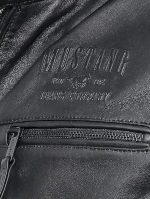 Mustang vīriešu melna ādas jaka