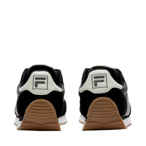 Fila 男士黑色运动鞋，配棕色鞋底