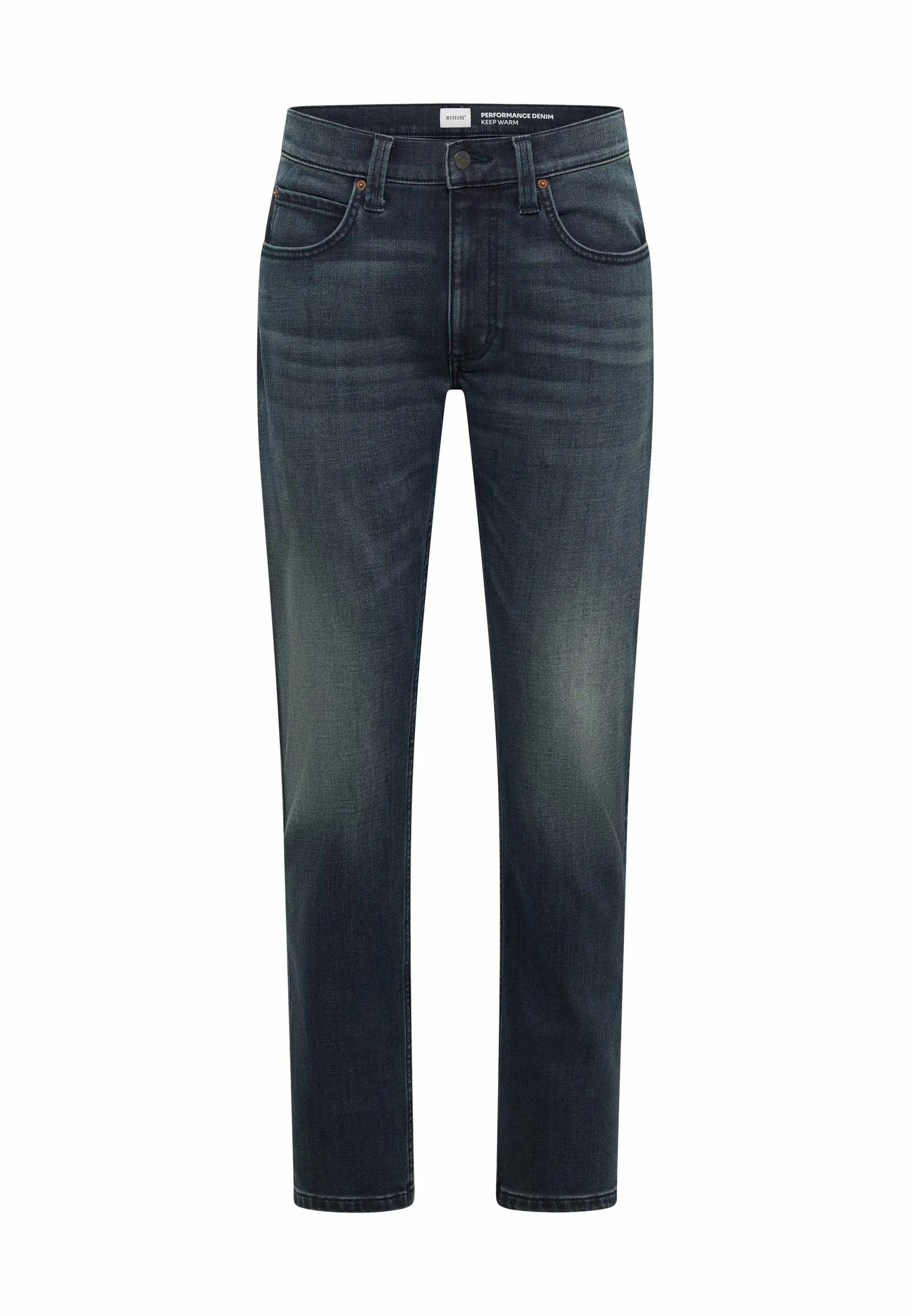 Mustang 1018265-5000-903 Men's Dark Blue Straight-Leg Jeans