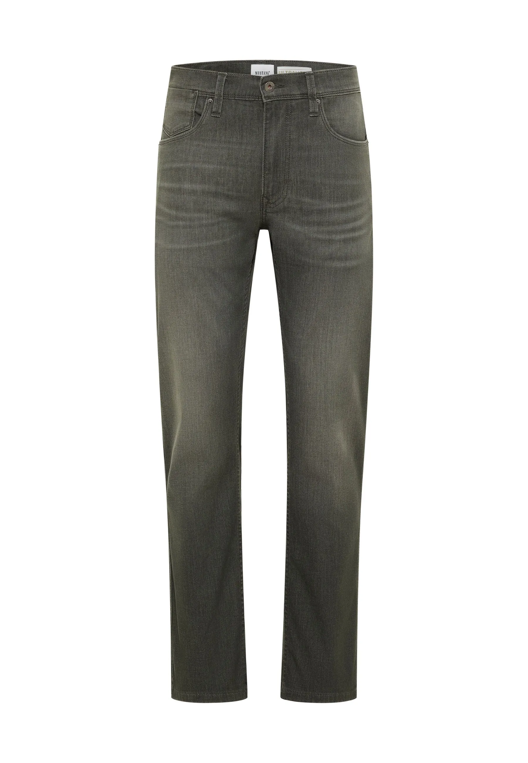 Mustang Tramper 1018580-5000-6326 Men's Gray Straight-Leg Jeans