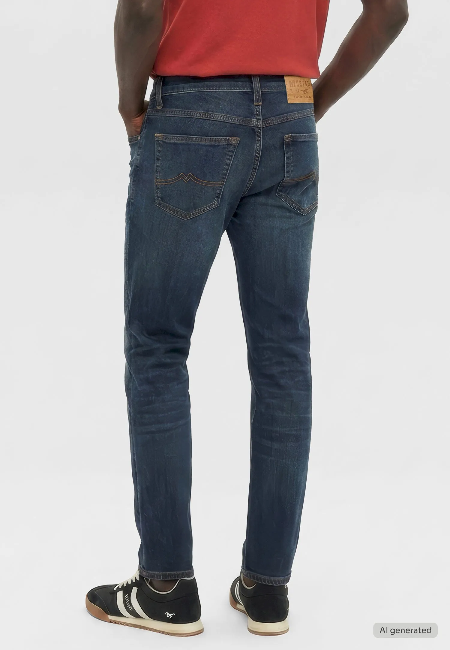 Men's Mustang Tramper Navy Blue Jeans