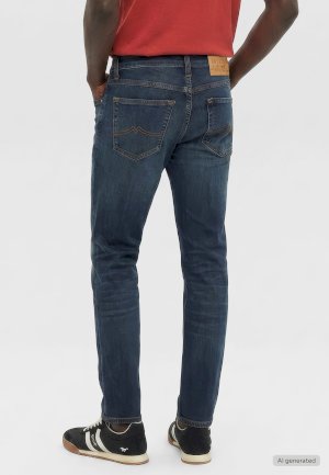 Men's Mustang Tramper Navy Blue Jeans