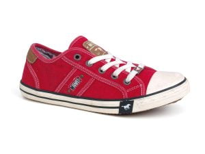 Mustang 36C027 red lace-up women's sneakers