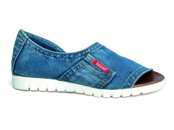 Sandały jeansowe damskie Artiker  40C235 niebieski wsuwane