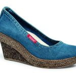 Women's denim shoes Artiker 40C236 blue slip-on