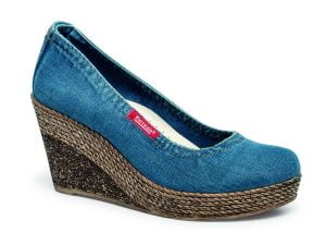 Buty jeansowe damskie Artiker  40C236 niebieski wsuwane