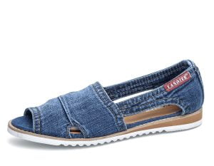Women's jeans sandals Artiker 40C290 blue slip-on
