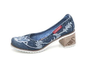 Women's denim shoes Artiker 42C127 blue slip-on