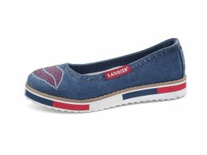 Дамски дънкови обувки Artiker 42C237 blue slip-on